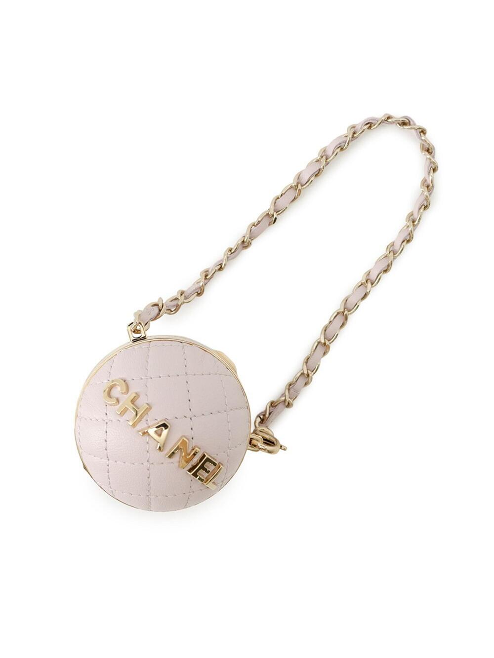 Chanel Bag Charm Lambskin Champagne #299484C16B